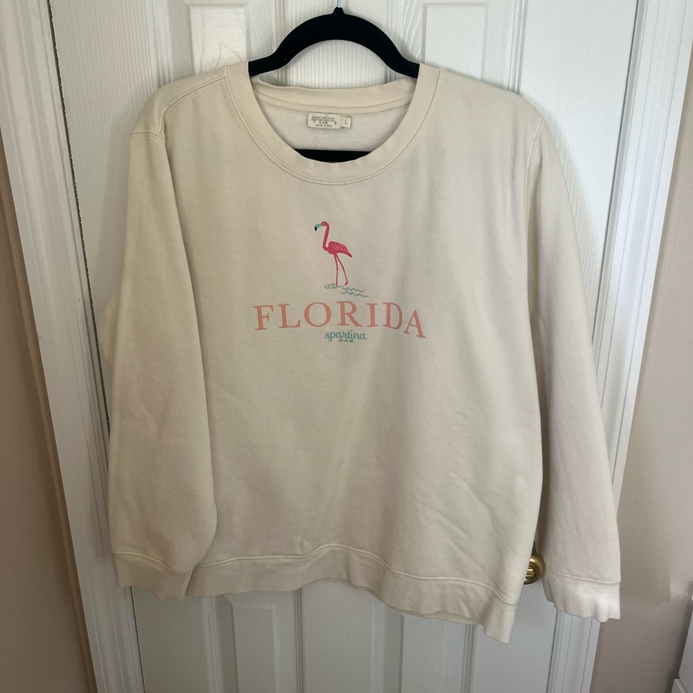 Spartina 449 Cream Sweatshirt
